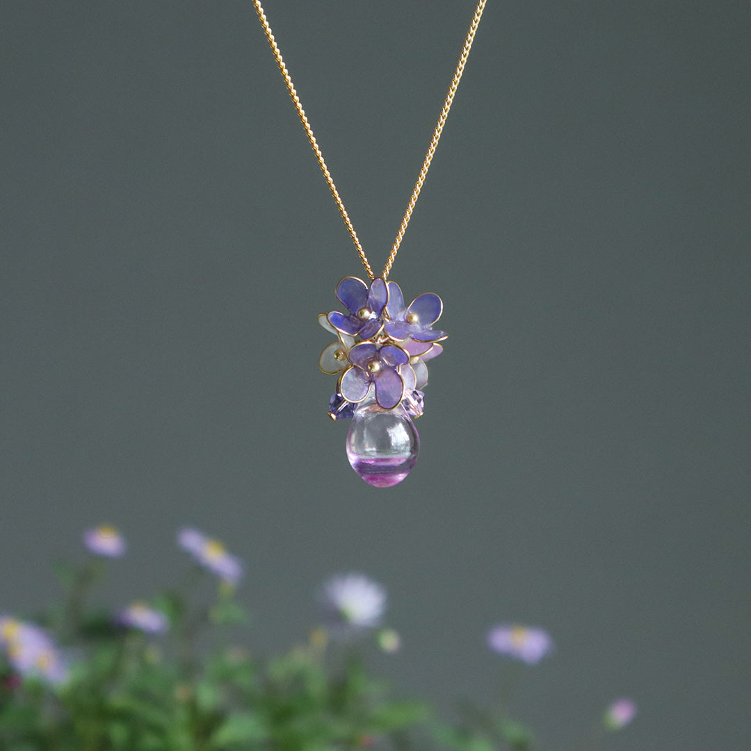 Lavender earrings Fragrant vase aroma accessories