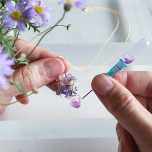 Lavender necklace fragrant vase aroma accessories