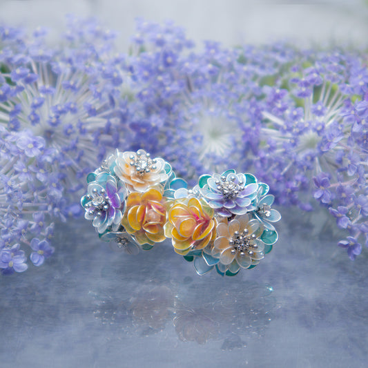 春爛漫の花畑耳飾り（数量限定）黄色