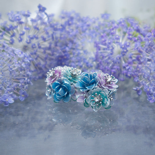 春爛漫の花畑耳飾り（数量限定）緑