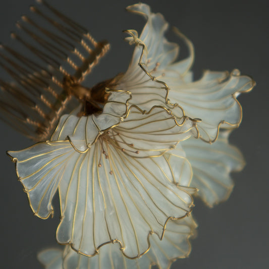 1点物！白波の花髪飾り