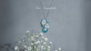 Nemophila scented vase aroma necklace