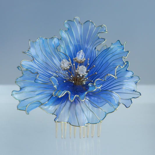 1点物！青海の花髪飾り