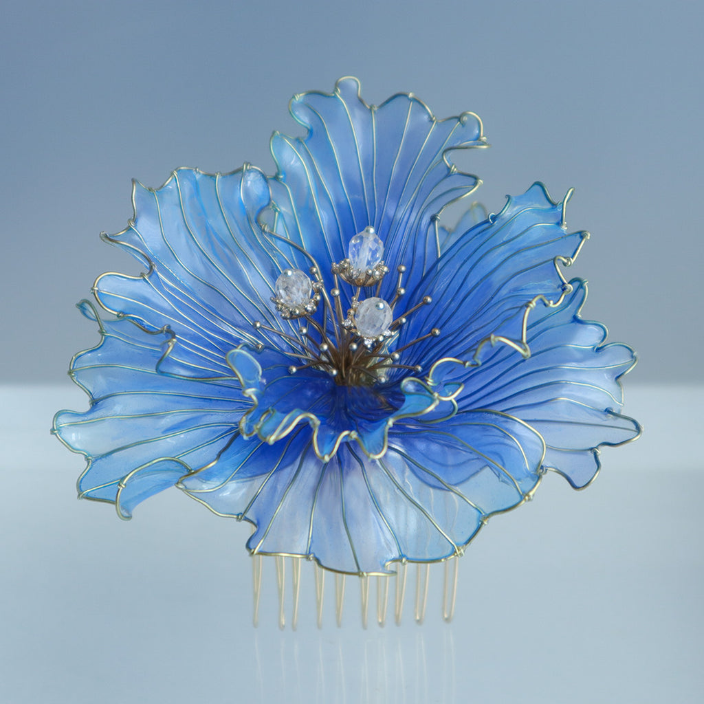 1点物！青海の花髪飾り