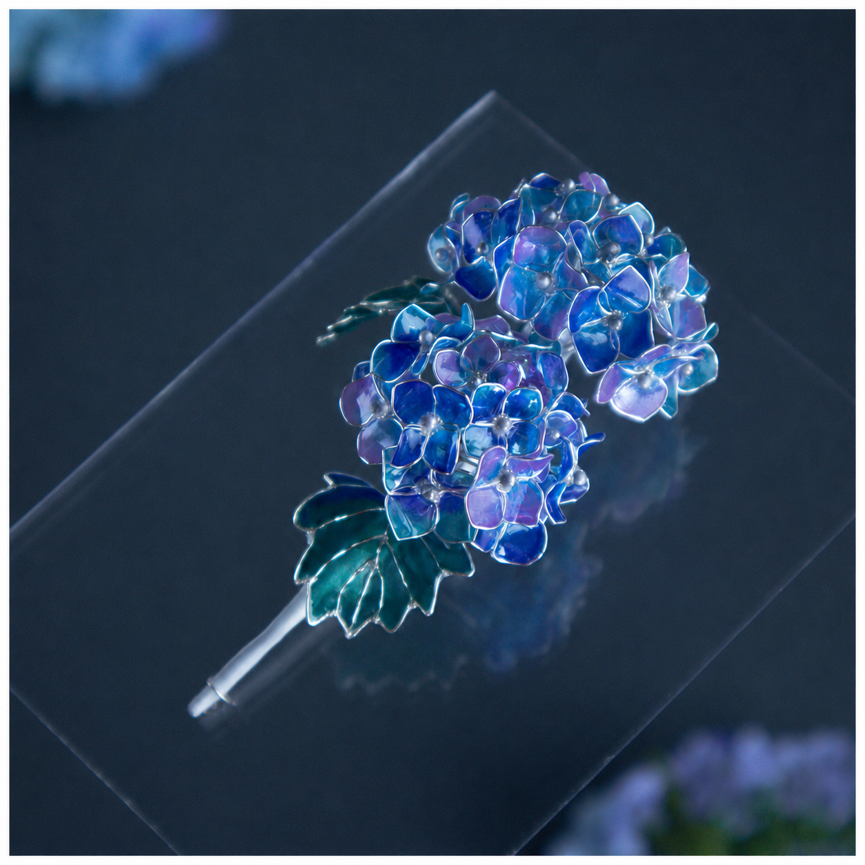 盛开的樱花耳夹和耳环