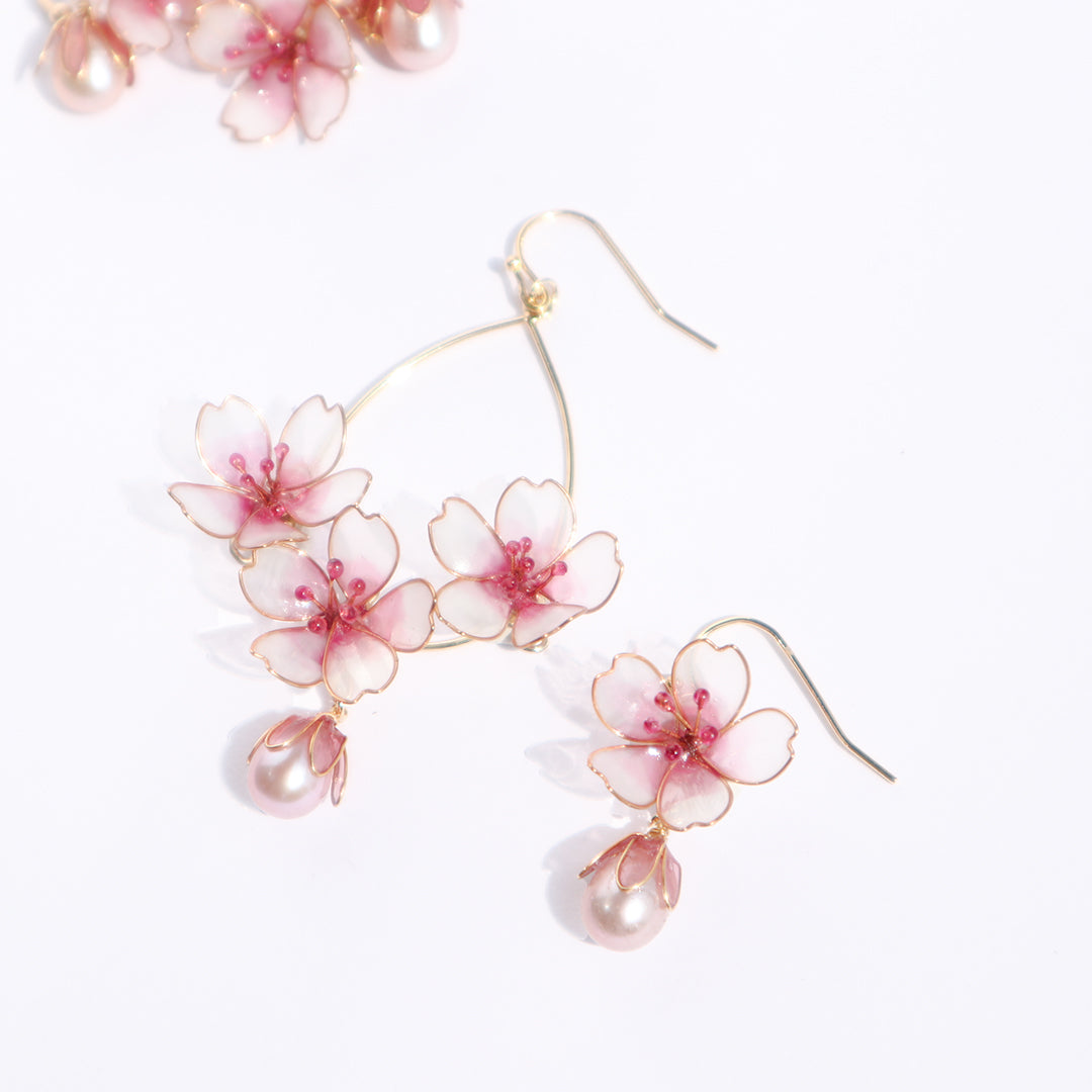 Phantom cherry blossom earring hoop